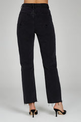 Tina Mom Jean - Washed Black