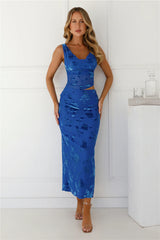 Garden Grove Maxi Skirt Blue
