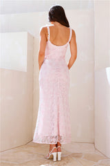 Glitz Diamond Midi Dress Pink