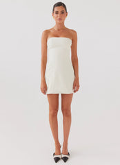Ayanna Strapless Mini Dress - Ivory