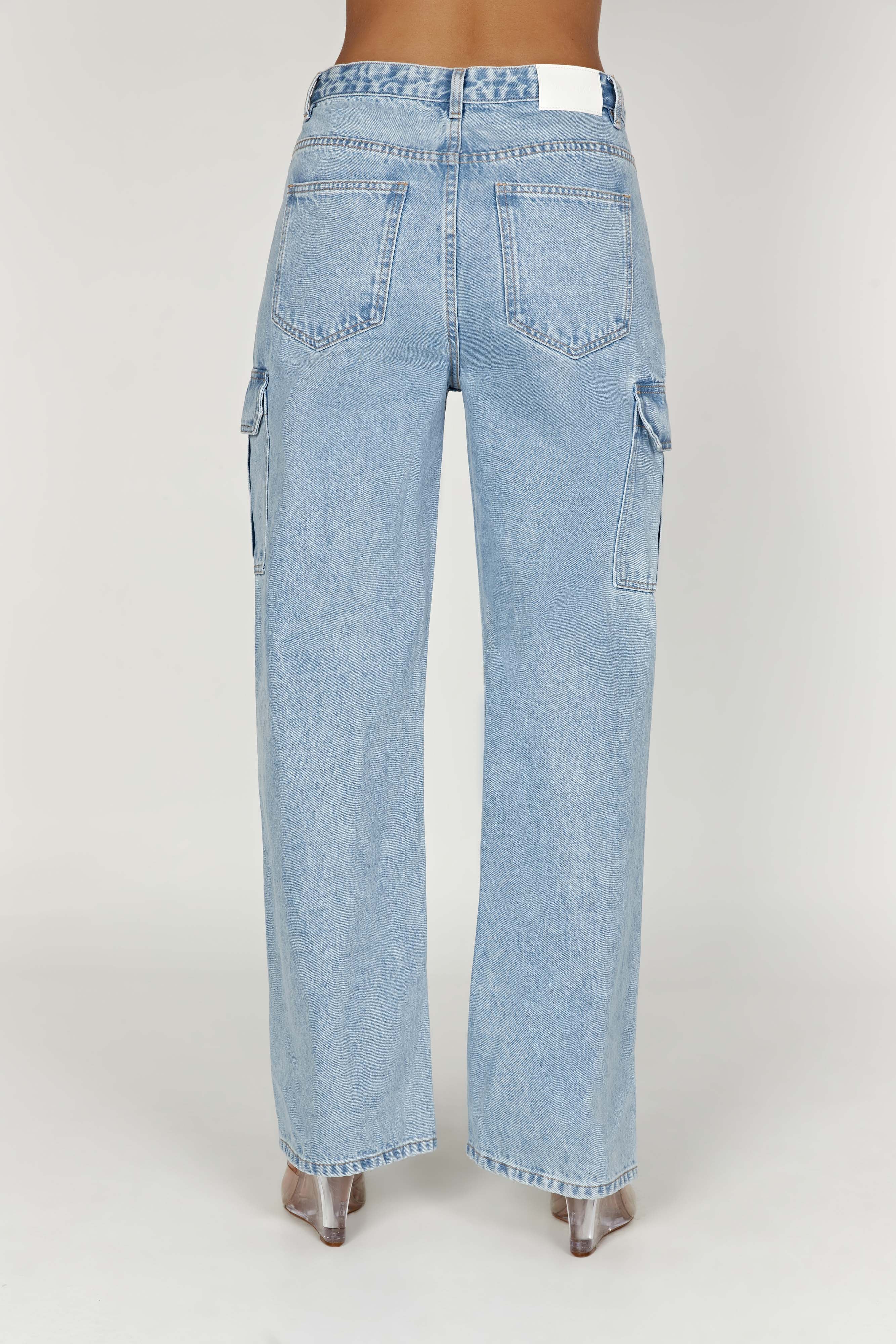 Jagger Mid Rise Oversized Denim Jean - Mid Blue