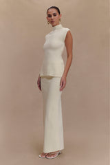 Maxine Knit Maxi Skirt - Ivory