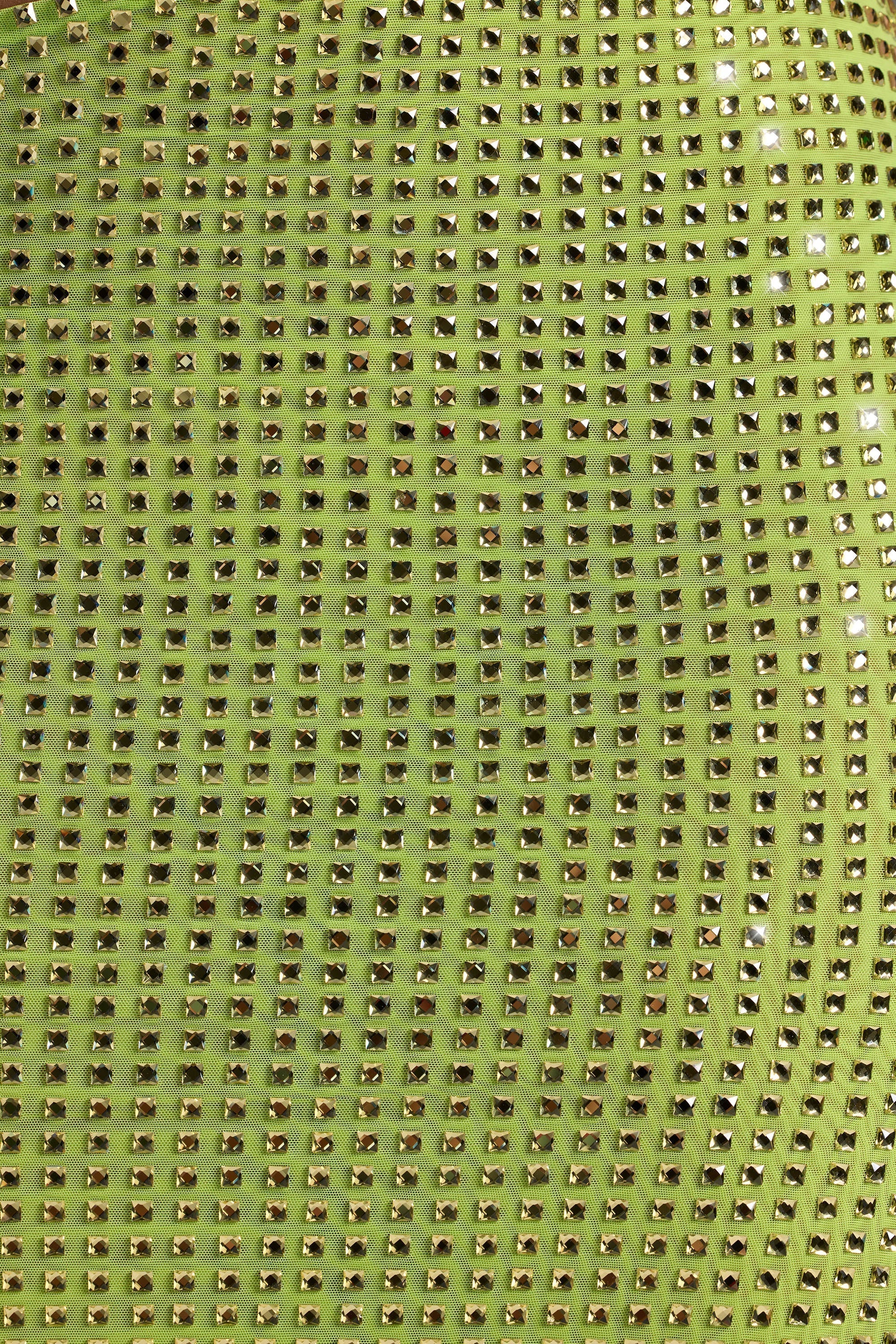 Embellished Cut-Out Bandeau Maxi Dress in Pear Green