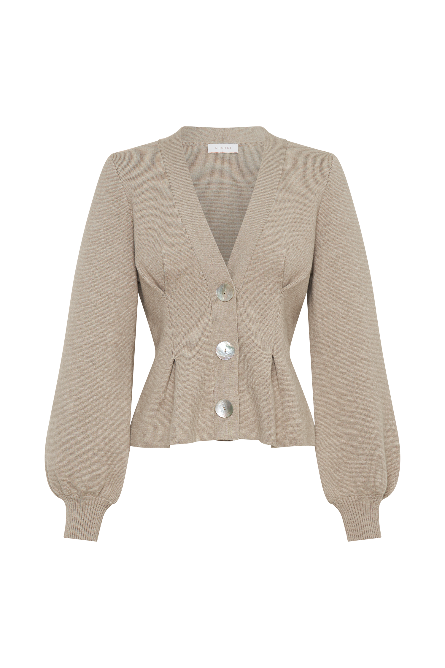 Beverly Knit Cinched Cardigan - Oak