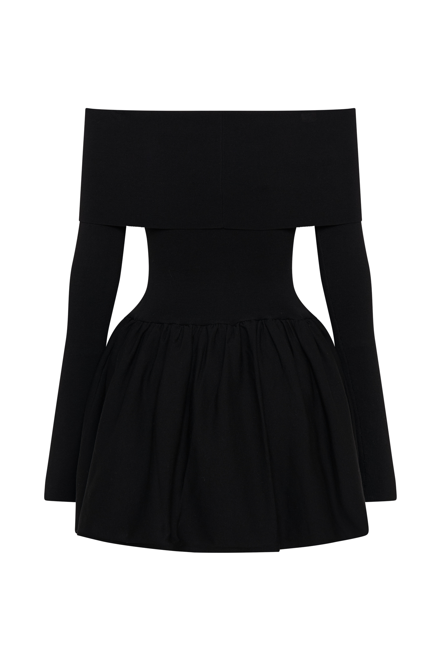 Atlanta Long Sleeve Mini Dress - Black