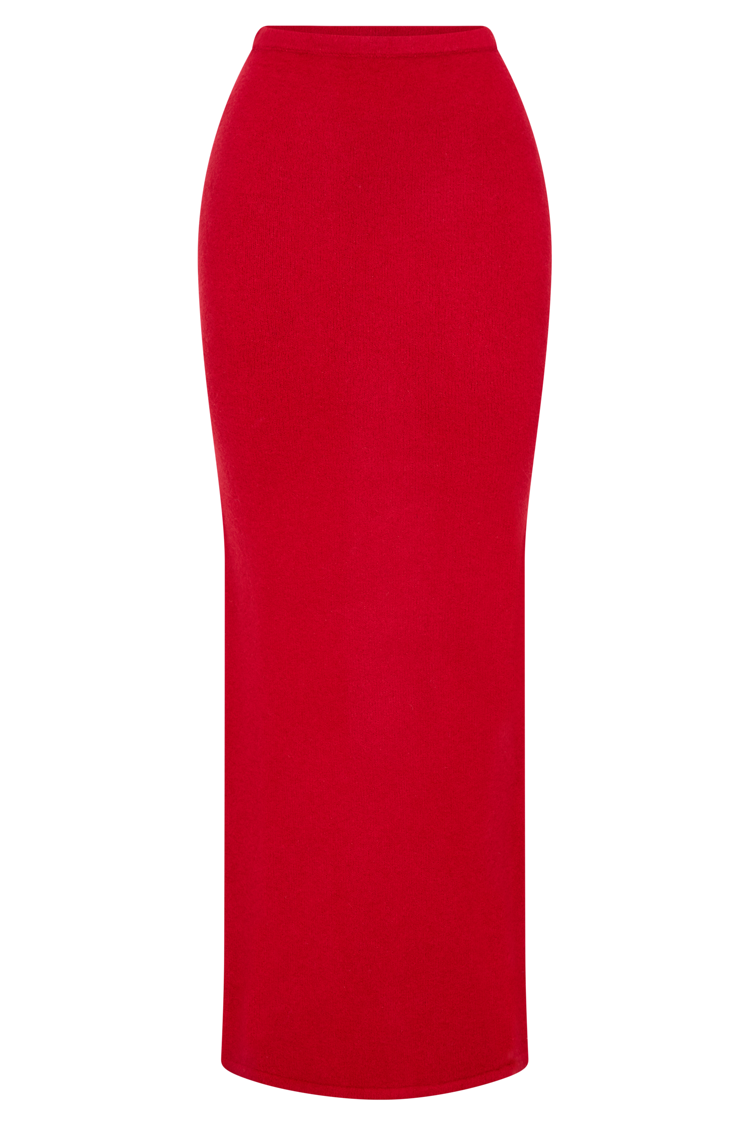 Elise Knit Maxi Skirt - Red