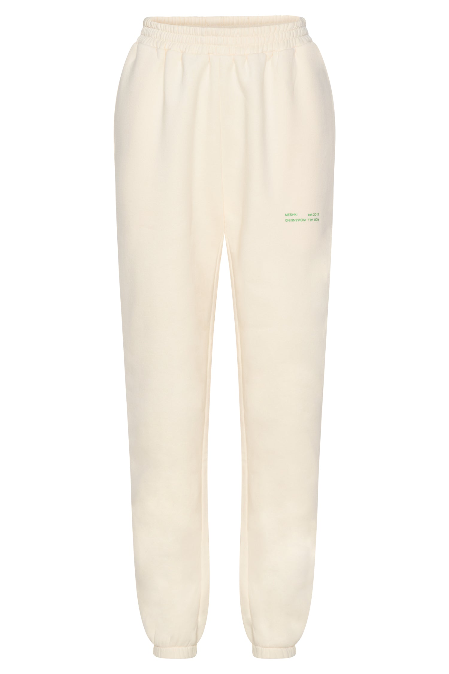 Camille Oversized Fleeceback Jogger - Marshmallow