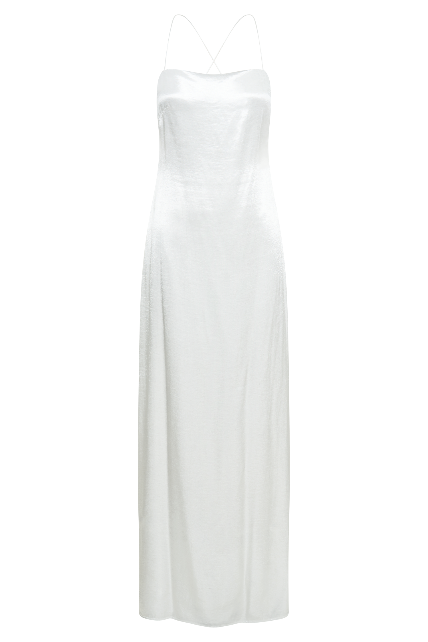 Whitney Wetlook Maxi Dress - White
