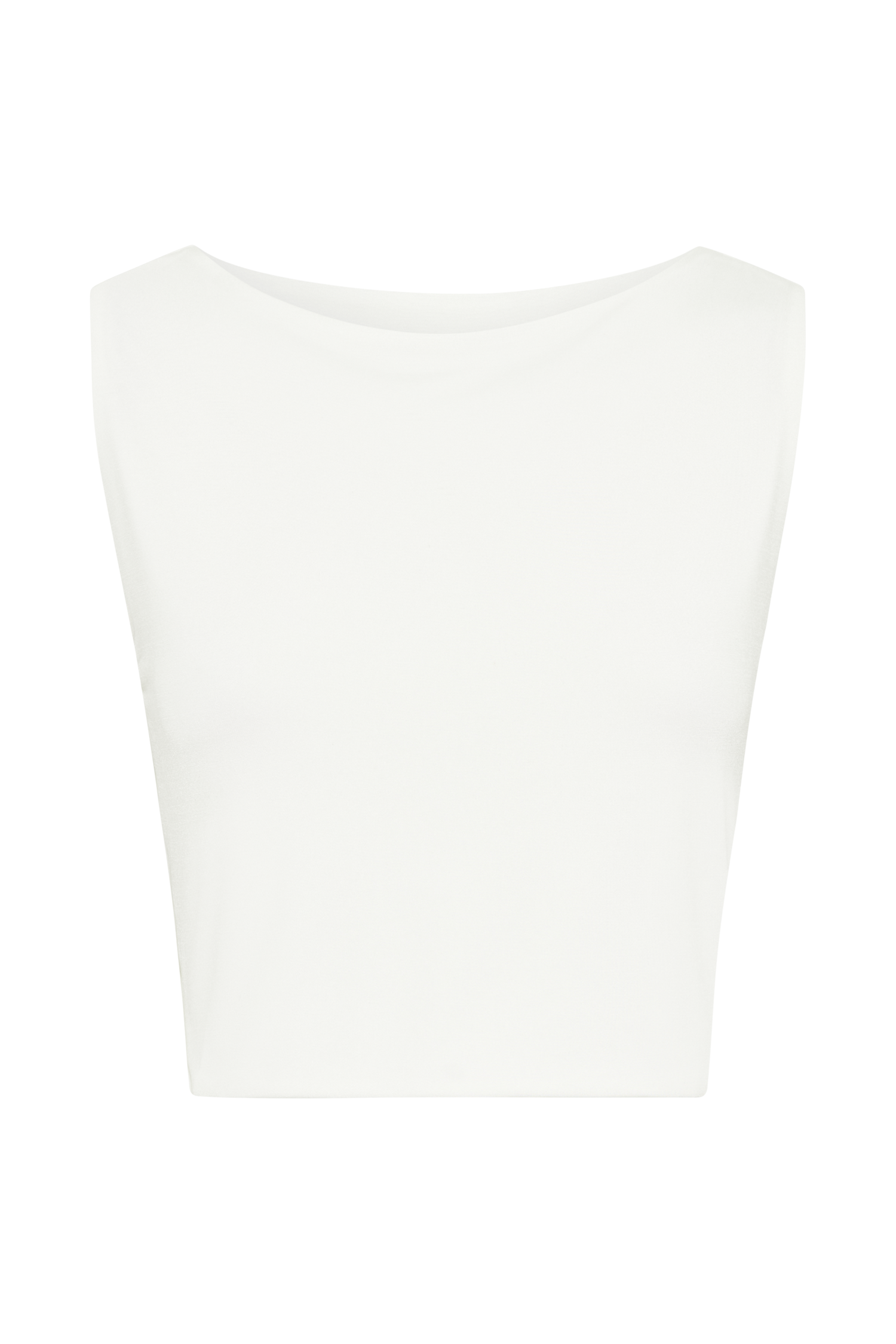 Suri Slinky Cowl Back Top - White