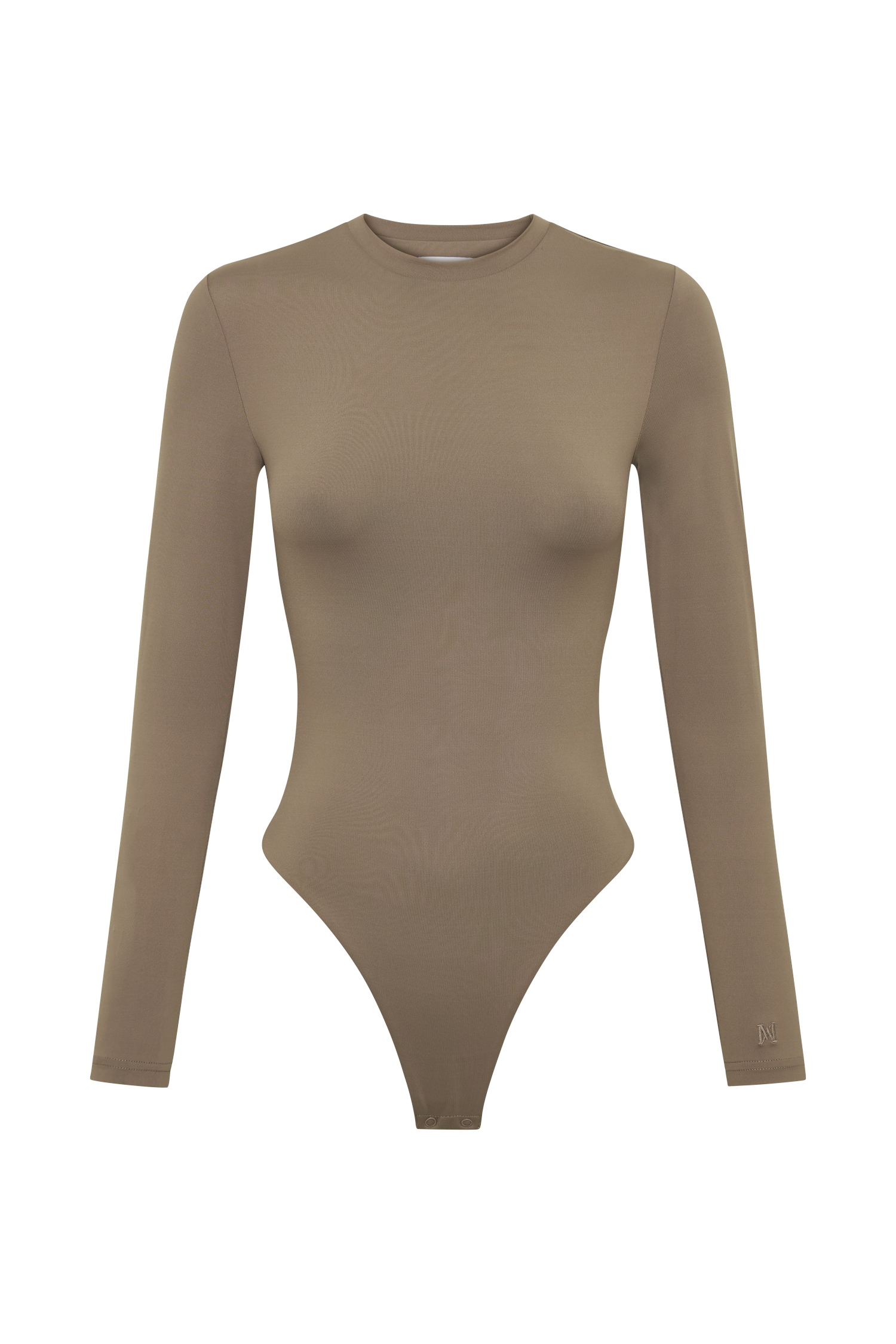 Delilah Long Sleeve Crew Neck Bodysuit - Coco