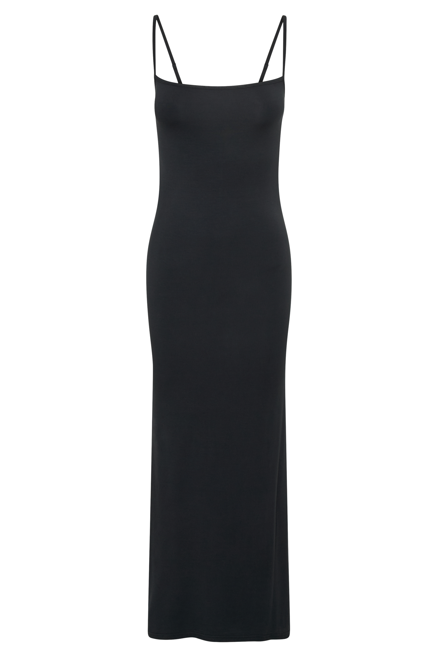 Cassie Modal Fishtail Maxi Dress - Black