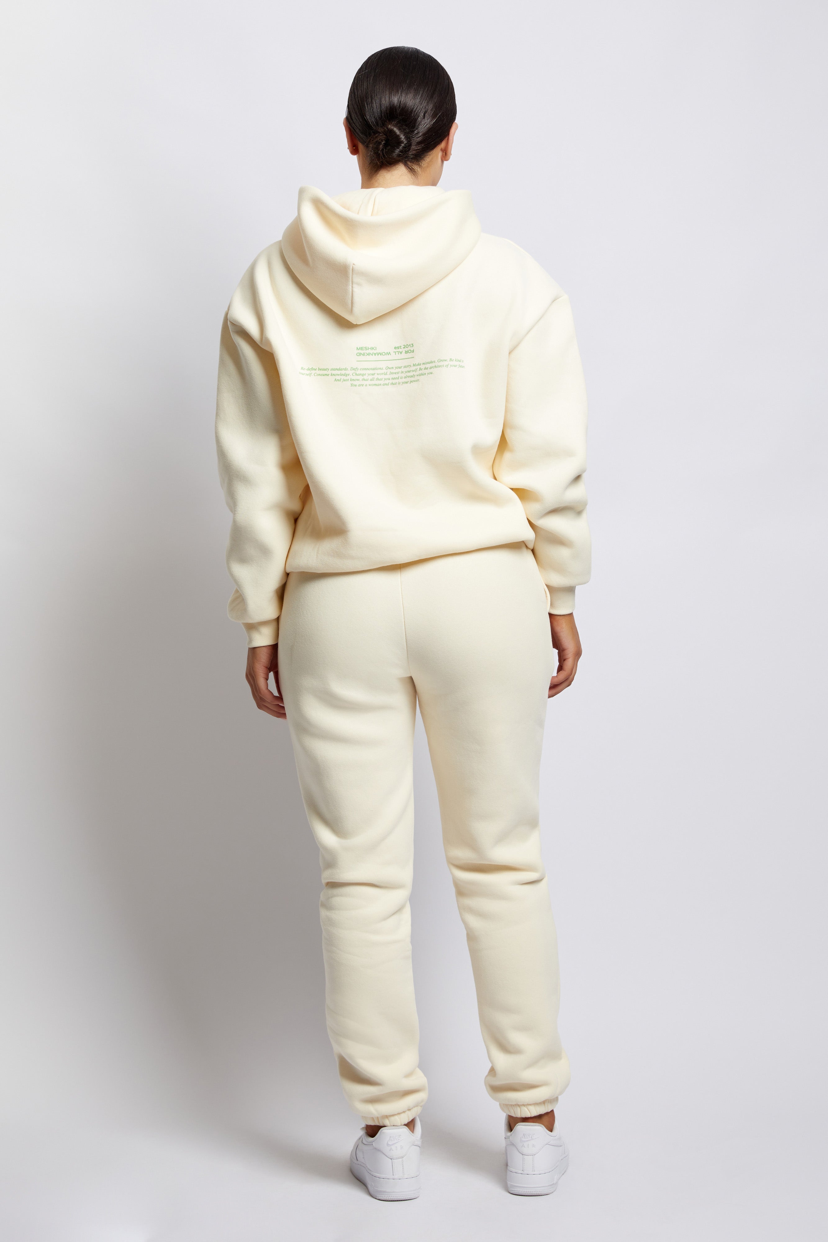 Camille Oversized Fleeceback Jogger - Marshmallow